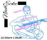 Stickdatei Gitarre 1 20x30 / 20x28