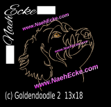 Stickdatei Goldendoodle 2 13x18