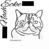 embroidery Exotic Shorthair 1 5x7