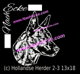 Stickdatei Holländischer Schäferhund 2-3 13x18