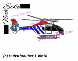 Stickdatei Hubschrauber 1 10x10