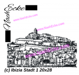 Stickdatei Ibiza Stadt 1 18x30 / 20x28 / 20x36 Scrib-Art