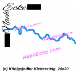 Stickdatei Königsjodler Klettersteig 20x30 / 18x30