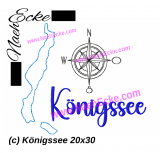 Stickdatei Königssee 20x30 / 20x28 / 26x26