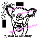 Stickdatei Kuh 18 Galloway 10x10