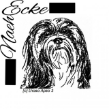 Stickdatei Lhasa Apso 3 13x18