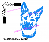 Stickdatei Malinois Nr. 10 13x18 / 14x20