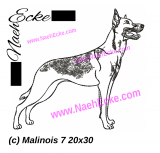 Stickdatei Malinois 7 20x30 / 20x28