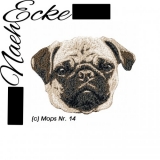 Embroidery Pug 14 5x7" PHOTOSTITCH 