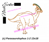 Stickdatei Parasaurolophus 1-2 13x18 / 14x20