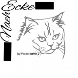 PLOTTERdatei Perserkatze 2 SVG / EPS 