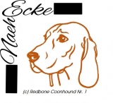 Stickdatei Redbone Coonhound Nr. 1 13x18 