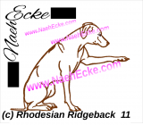 Stickdatei Rhodesian Ridgeback Nr. 11 13x18