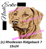 Stickdatei Rhodesian Ridgeback Nr. 7 15x24