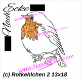 Stickdatei Rotkehlchen 2 13x18