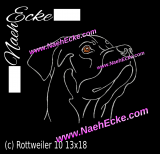 Stickdatei Rottweiler Nr. 10 13 x 18 / 14x20