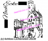 Stickdatei Schloss Lichtenstein 18x30 / 20x30 / 20x20 / 20x28