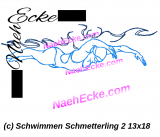 Stickdatei Schwimmen Schmetterling 2 13x18 / 14x20