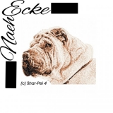 Stickdatei Shar-pei Nr. 4 13x18 PHOTOstitch