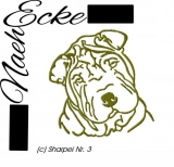 Stickdatei Shar-pei Nr. 3 13x18