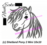 Stickdatei Shetland Pony 2 10x10