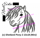 Stickdatei Shetland Pony 2 13x18 / 14x20