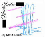 Stickdatei Ski / Skibretter 1 18x30