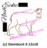 Stickdatei Steinbock Nr. 6 13x18