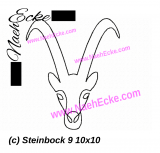 Stickdatei Steinbock Nr. 9 10x10