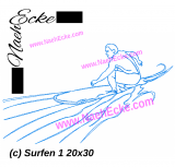 Stickdatei Surfen 1 20x30 / 18x30