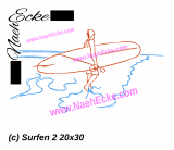 Stickdatei Surfen 2 20x30 / 18x30