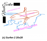 Stickdatei Surfen 2 20x28 / 18x30