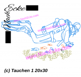 Stickdatei Tauchen 1 20x30 / 18x30