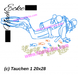 Stickdatei Tauchen 1 20x28 / 18x30