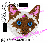 Stickdatei Thaikatze 1-4 10x10