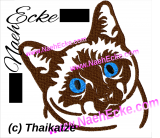 Stickdatei Thaikatze 1 10x10