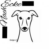 Stickdatei Galgo Nr. 2 13x18 